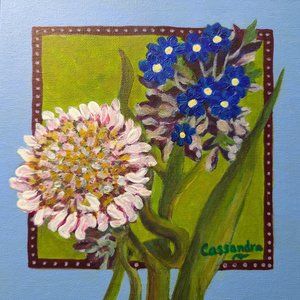Original Acrylic Painting Collectible Artist Signed CASSANDRA ~ #0926